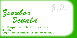 zsombor devald business card